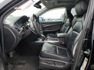 2015 Acura MDX Tech Pkg with VIN 5FRYD3H46FB002750, listed as a Copart auction lot 48331165 with 128,015 mi miles and Salvage Title. Bid and sale history available at carsss.com. Image 7.