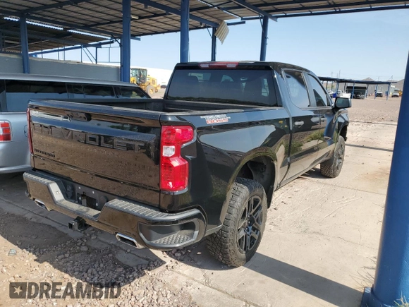 2022 Chevrolet Silverado 1500 Custom Trail Boss with VIN 3GCPDCED0NG631950, listed as a Copart auction lot 64843644 with 49,229 mi miles and Salvage Title. Bid and sale history available at DreamBid. Image 3.