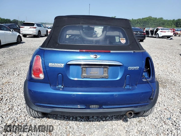 2008 MINI Convertible with VIN WMWRF33518TF68279, listed as a Copart auction lot 59547065 with 86,200 mi miles and Salvage title. Bid and sale history available at DreamBid. Image 6.