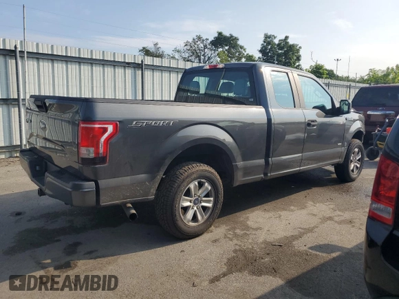 2015 Ford F-150 XL with VIN 1FTEX1CG0FFC37674, listed as a Copart auction lot 62268035 with 149,842 mi miles and Salvage title. Bid and sale history available at DreamBid. Image 3.