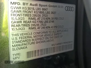 2023 Audi RS Q8 z VIN WU1ARBF17PD023514, wystawiony jako Copart lot #63190573 z przebiegiem 1682 mil mil oraz . Historia ofert i sprzedaży dostępna na DreamBid. Obrazek 13.