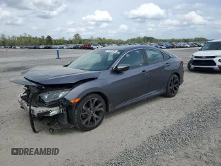 2020 Honda Civic Sedan Sport with VIN 2HGFC2F86LH526581, listed as a Copart auction lot 51692295 with 38,778 mi miles and Salvage Title. Bid and sale history available at carsss.com. Image 1.