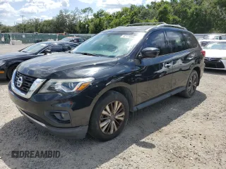 2017 Nissan Pathfinder S with VIN 5N1DR2MN8HC630511, listed as a Copart auction lot 62373935 with 107,606 mi miles and Clean title. Bid and sale history available at DreamBid. Image 1.