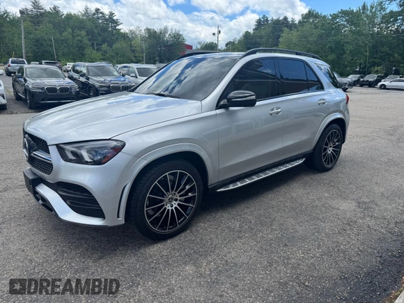 2021 Mercedes-Benz GLE 350 with VIN 4JGFB4JB7MA451823, listed as a Copart auction lot 59420345 with 91,878 mi miles and Clean title. Bid and sale history available at DreamBid. Image 2.