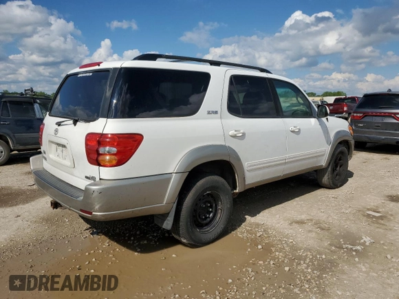 2003 Toyota Sequoia SR5 with VIN 5TDZT34A33S161107, listed as a Copart auction lot 55213875 with 263,032 mi miles and Clean Title. Bid and sale history available at DreamBid. Image 3.