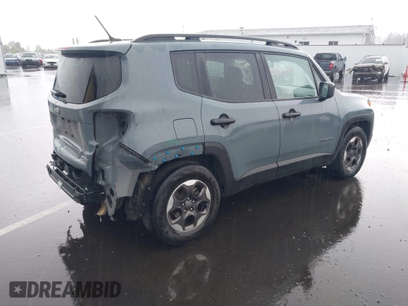 2017 Jeep Renegade Sport with VIN ZACCJAAB6HPF90937, listed as a IAAI auction lot 42226876 with 57,527 mi miles and . Bid and sale history available at DreamBid. Image 4.