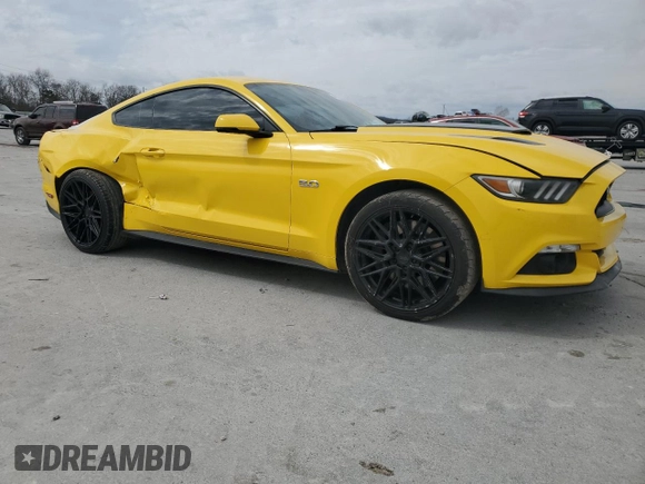 2015 Ford Mustang GT with VIN 1FA6P8CF5F5302681, listed as a Copart auction lot 49631205 with 69,388 mi miles and Salvage Title. Bid and sale history available at carsss.com. Image 4.