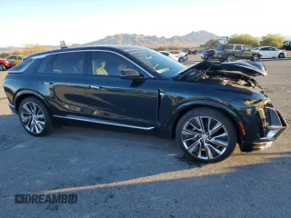 2024 Cadillac LYRIQ Luxury z VIN 1GYKPSRK5RZ106628, wystawiony jako Copart lot #79455674 z przebiegiem 5736 mil mil oraz Szkody całkowita. Historia ofert i sprzedaży dostępna na DreamBid. Obrazek 4.