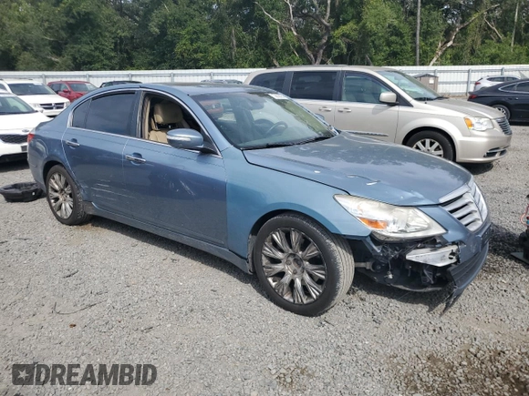 2009 Hyundai Genesis with VIN KMHGC46E19U033171, listed as a Copart auction lot 72803864 with 401,490 mi miles and Non Repairable. Bid and sale history available at carsss.com. Image 4.