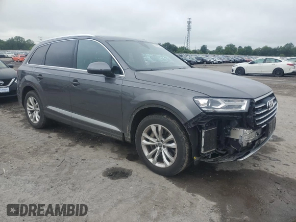 2019 Audi Q7 Premium with VIN WA1AAAF76KD009139, listed as a Copart auction lot 58584985 with 61,867 mi miles and Salvage title. Bid and sale history available at DreamBid. Image 4.