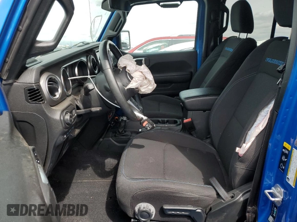 2023 Jeep Wrangler Rubicon with VIN 1C4JJXR6XPW541520, listed as a Copart auction lot 48265415 with 37,987 mi miles and Salvage title. Bid and sale history available at DreamBid. Image 7.