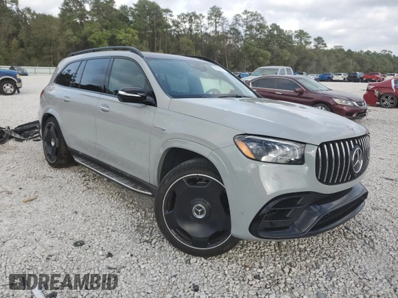 2024 Mercedes-Benz GLS 63 AMG with VIN 4JGFF8KE9RA930014, listed as a Copart auction lot 82650714 with 18,126 mi miles and Clean Title. Bid and sale history available at DreamBid. Image 4.