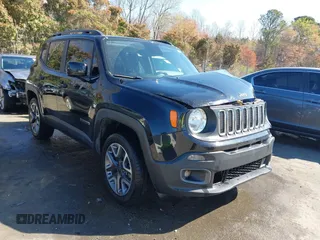 2018 Jeep Renegade Latitude with VIN ZACCJBBB9JPH28867, listed as a IAAI auction lot 41869702 with 70,742 mi miles and . Bid and sale history available at carsss.com. Image 1.