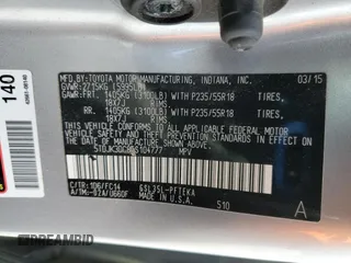 2015 Toyota Sienna LE with VIN 5TDJK3DC8FS104777, listed as a Copart auction lot 63440925 with 195,962 mi miles and Salvage title. Bid and sale history available at DreamBid. Image 14.