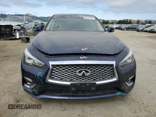 2021 Infiniti Q50 Luxe with VIN JN1EV7BP1MM705868, listed as a Copart auction lot 60127235 with 45,804 mi miles and Salvage title. Bid and sale history available at DreamBid. Image 5.