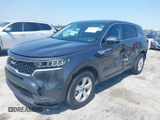 2023 Kia Sorento LX with VIN 5XYRG4LC4PG218835, listed as a IAAI auction lot 42048732 with 25,143 mi miles and . Bid and sale history available at DreamBid. Image 2.