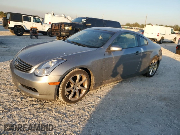 2006 Infiniti G35 Coupe with VIN JNKCV54E56M709136, listed as a Copart auction lot 83670934 with 0 mi miles and Non Repairable. Bid and sale history available at carsss.com. Image 1.
