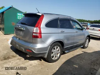 2007 Honda CR-V EX-L with VIN JHLRE387X7C048564, listed as a Copart auction lot 52706005 with 163,844 mi miles and Salvage Title. Bid and sale history available at carsss.com. Image 3.