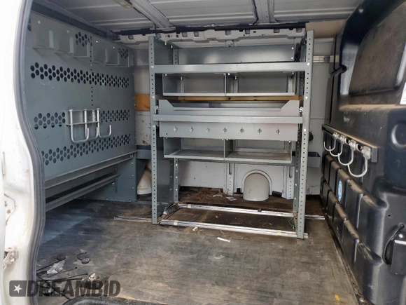 2020 Chevrolet Express Cargo with VIN 1GCWGAFP3L1256261, listed as a Copart auction lot 63351035 with 166,315 mi miles and Clean title. Bid and sale history available at DreamBid. Image 10.