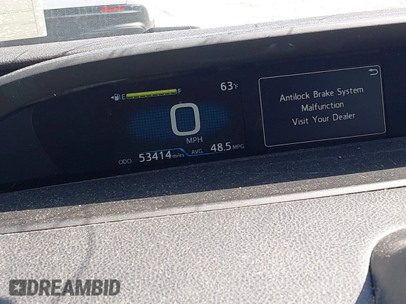 2022 Toyota Prius L Eco with VIN JTDKAMFUXN3159170, listed as a IAAI auction lot 41930288 with 53,414 mi miles and . Bid and sale history available at DreamBid. Image 15.