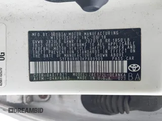 2019 Toyota Corolla L with VIN 5YFBURHE0KP889909, listed as a IAAI auction lot 41888953 with 130,529 mi miles. Bid and sale history available at carsss.com. Image 9.
