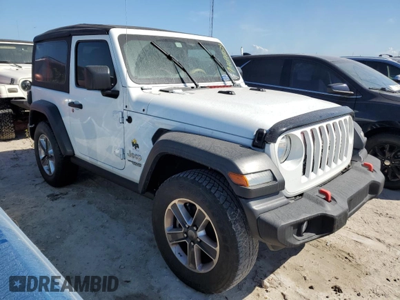 2018 Jeep Wrangler Sport with VIN 1C4GJXAG2JW212946, listed as a Copart auction lot 74091024 with Not Provided miles and Salvage Title. Bid and sale history available at DreamBid. Image 4.