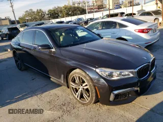 2016 BMW 7 Series 750i xDrive with VIN WBA7F2C52GG417621, listed as a Copart auction lot 72377382 with 0 mi miles. Bid and sale history available at carsss.com. Image 4.