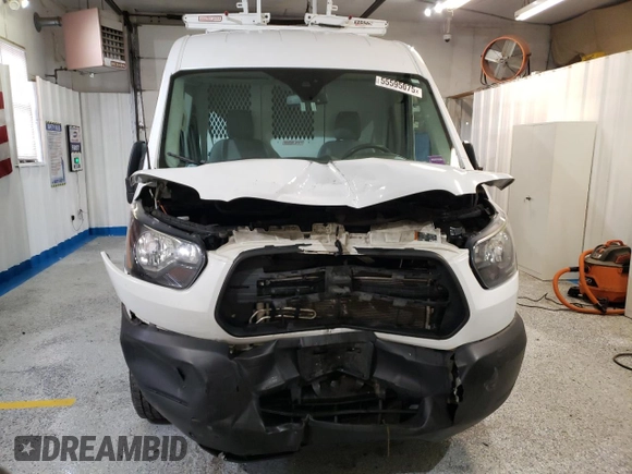 2019 Ford Transit with VIN 1FTYE1CM7KKA68876, listed as a Copart auction lot 55595075 with 90,838 mi miles and Salvage title. Bid and sale history available at DreamBid. Image 5.