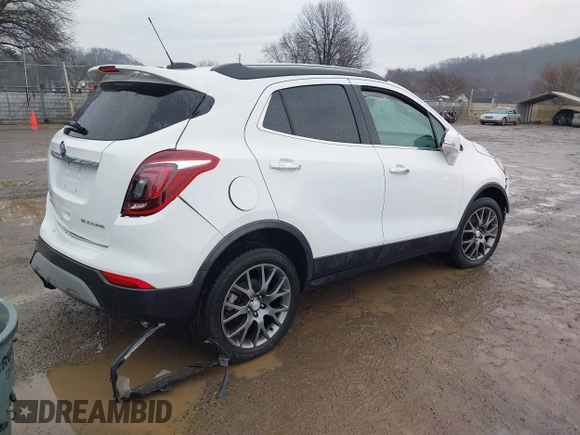 2018 Buick Encore Sport Touring with VIN KL4CJ1SB3JB683195, listed as a IAAI auction lot 41672834 with 19,037 mi miles. Bid and sale history available at carsss.com. Image 4.
