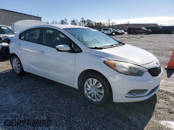 2015 Kia Forte LX with VIN KNAFX4A66F5330105, listed as a Copart auction lot 49499165 with 130,966 mi miles and Salvage Title. Bid and sale history available at carsss.com. Image 4.
