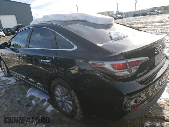 2017 Hyundai Sonata Hybrid SE with VIN KMHE24L19HA059528, listed as a Copart auction lot 72853222 with 0 mi miles. Bid and sale history available at carsss.com. Image 2.