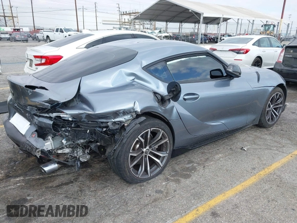 2021 Toyota Supra 2.0 with VIN WZ1DB2C07MW039661, listed as a IAAI auction lot 41331765 with Not provided miles and . Bid and sale history available at DreamBid. Image 4.