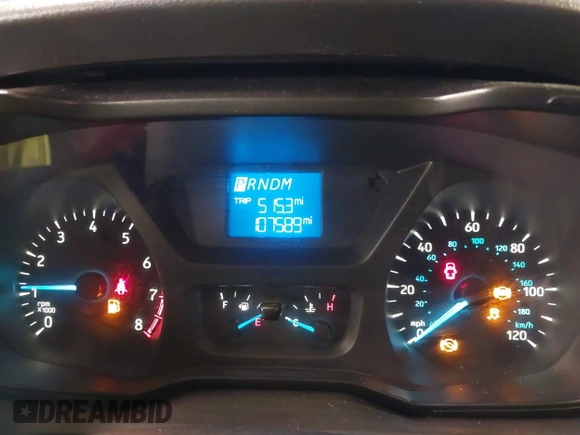 2016 Ford Transit Cargo with VIN 1FTYE1CM0GKA13242, listed as a IAAI auction lot 41655642 with 107,589 mi miles and . Bid and sale history available at carsss.com. Image 7.