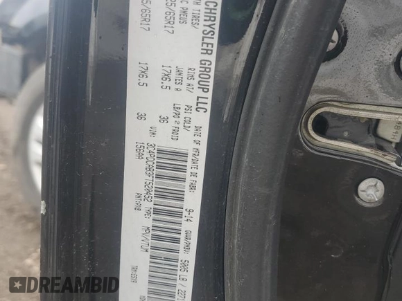 2015 Dodge Journey American Value with VIN 3C4PDCAB3FT520452, listed as a Copart auction lot 52591255 with 299,871 mi miles and Clean Title. Bid and sale history available at DreamBid. Image 14.