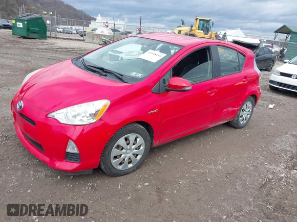 2012 Toyota Prius One with VIN JTDKDTB33C1527017, listed as a IAAI auction lot 41948154 with 103,994 mi miles. Bid and sale history available at carsss.com. Image 2.