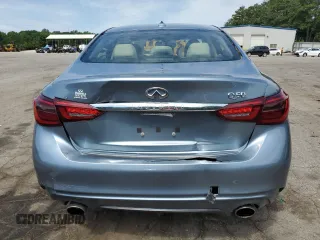2019 Infiniti Q50 Luxe with VIN JN1EV7AP1KM510058, listed as a Copart auction lot 58036965 with 53,779 mi miles and Salvage title. Bid and sale history available at DreamBid. Image 6.