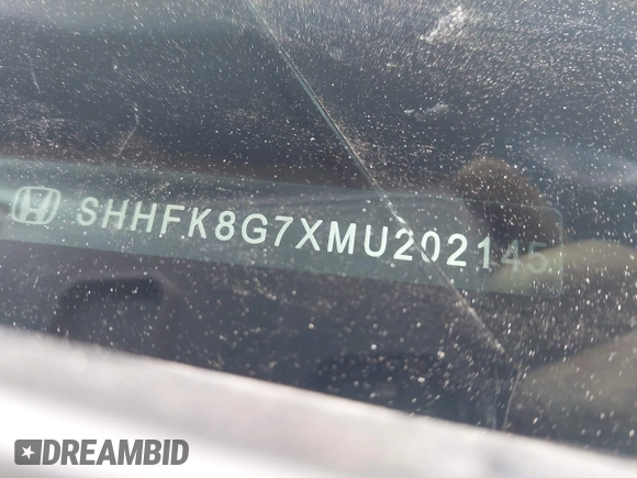 2021 Honda Civic Type R Touring z VIN SHHFK8G7XMU202145, wystawiony jako IAAI lot #41480286 z przebiegiem 40 116 mil mil oraz . Historia ofert i sprzedaży dostępna na DreamBid. Obrazek 9.