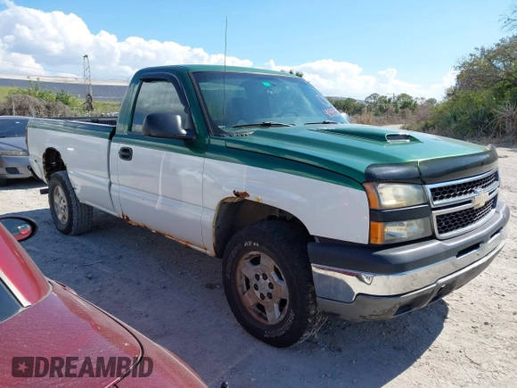 2006 Chevrolet Silverado 1500 Work Truck with VIN 3GCEK14Z76G197526, listed as a IAAI auction lot 41555933 with 176,540 mi miles. Bid and sale history available at carsss.com. Image 1.