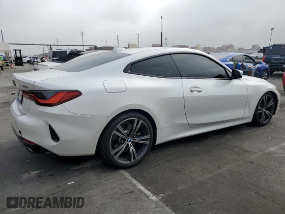 2021 BMW 4 Series 430i with VIN WBA53AP07MCG84168, listed as a Copart auction lot 86926464 with 17,145 mi miles and Salvage Title. Bid and sale history available at DreamBid. Image 3.