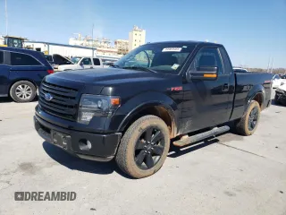 2014 Ford F-150 XL с VIN 1FTMF1CT4EFA06349, выставлен на аукционе Copart как лот 44969465 с пробегом 56 354 миль миль и Списание • Salvage title. История ставок и продаж доступна на DreamBid. Изображение 1.