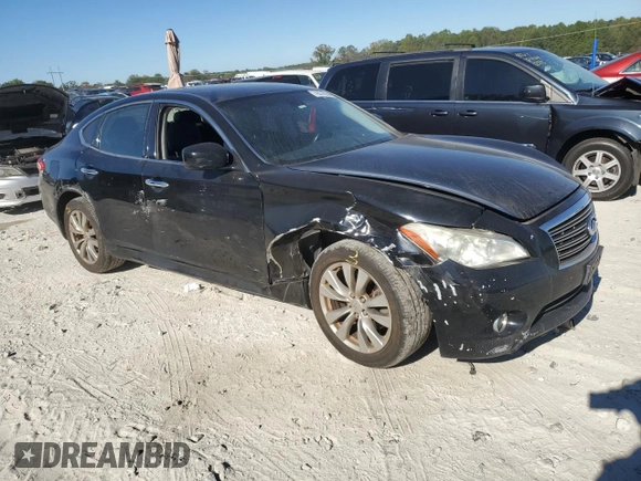 2012 Infiniti M37 with VIN JN1BY1AR3CM393352, listed as a Copart auction lot 76576554 with 228,800 mi miles and Salvage Title. Bid and sale history available at carsss.com. Image 4.