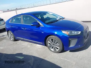 2019 Hyundai Ioniq Limited z VIN KMHC05LC7KU137282, wystawiony jako IAAI lot #42043621 z przebiegiem 73 559 mil mil oraz . Historia ofert i sprzedaży dostępna na DreamBid. Obrazek 1.