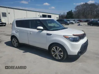 2014 Kia Soul + with VIN KNDJP3A59E7083356, listed as a Copart auction lot 48761685 with 57,386 mi miles and Salvage Title. Bid and sale history available at carsss.com. Image 4.