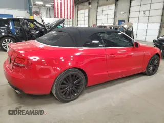 2010 Audi A5 Premium Plus with VIN WAULFAFH6AN011455, listed as a Copart auction lot 52769735 with 89,584 mi miles and Salvage Title. Bid and sale history available at carsss.com. Image 3.