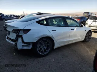 2022 Tesla Model 3 Long Range with VIN 5YJ3E1EB4NF249277, listed as a Copart auction lot 45952725 with Not Provided miles and Salvage Title. Bid and sale history available at DreamBid. Image 3.