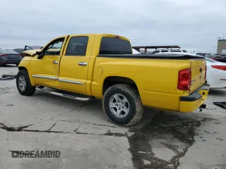 2007 Dodge Dakota SLT with VIN 1D7HE48K57S263008, listed as a Copart auction lot 45653365 with Not Provided miles and Salvage Title. Bid and sale history available at DreamBid. Image 2.
