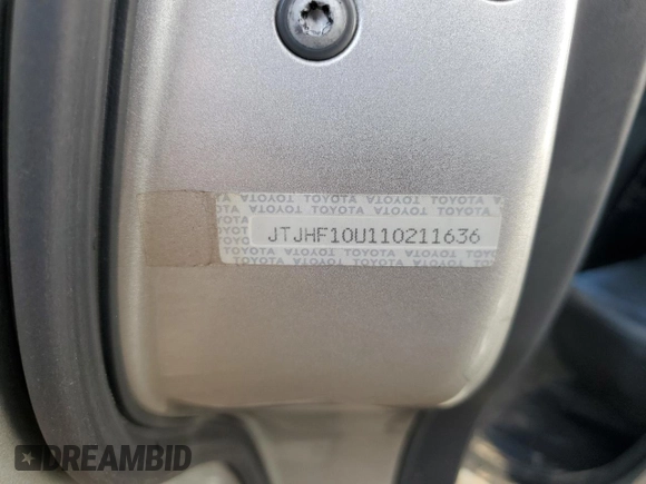 2001 Lexus RX 300 with VIN JTJHF10U110211636, listed as a Copart auction lot 72591034 with 178,985 mi miles and Salvage Title. Bid and sale history available at carsss.com. Image 12.