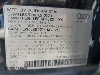 2017 Audi allroad Premium Plus with VIN WA18NAF41HA041726, listed as a Copart auction lot 70692874 with 97,322 mi miles and Salvage Title. Bid and sale history available at carsss.com. Image 13.