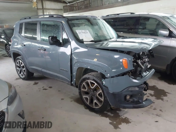 2018 Jeep Renegade Latitude with VIN ZACCJBBB4JPH17324, listed as a IAAI auction lot 41759625 with 115,341 mi miles and . Bid and sale history available at DreamBid. Image 1.