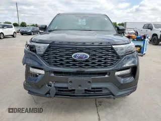 2022 Ford Explorer ST-Line with VIN 1FMSK7KH0NGB06232, listed as a Copart auction lot 55679435 with 52,499 mi miles and Salvage title. Bid and sale history available at DreamBid. Image 5.